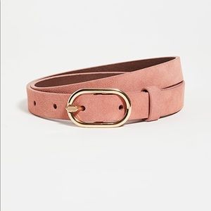 FRAME Petit Oval Buckle Belt Bright Terracotta L